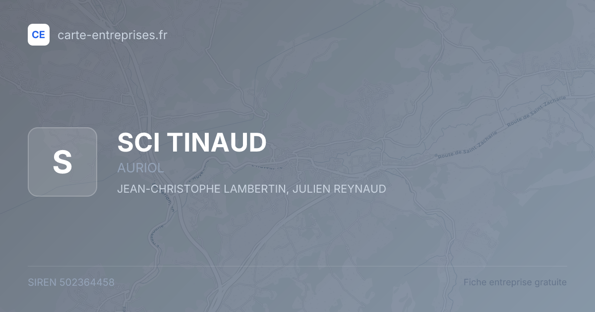 SCI TINAUD — 502364458 — fiche entreprise