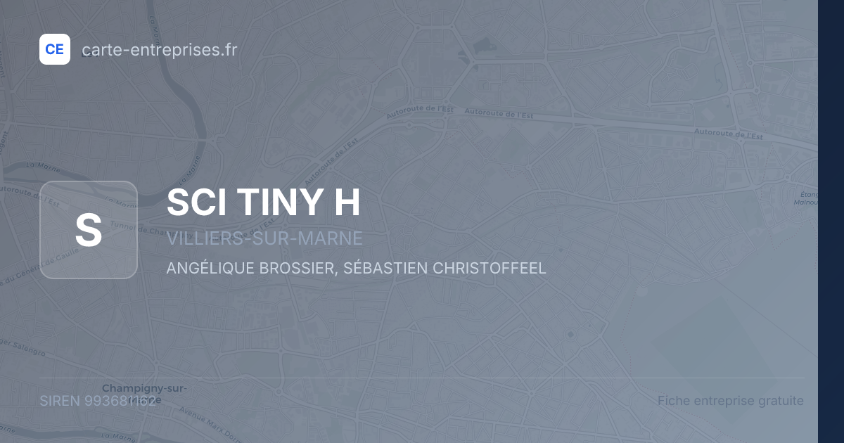 SCI TINY H — 993681162 — fiche entreprise