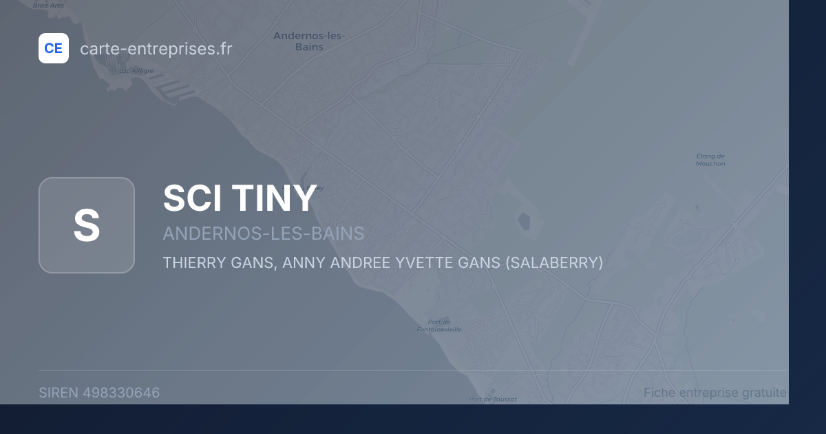 SCI TINY — 498330646 — fiche entreprise