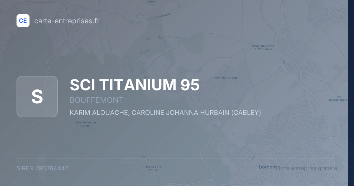 SCI TITANIUM 95 — 790364442 — fiche entreprise