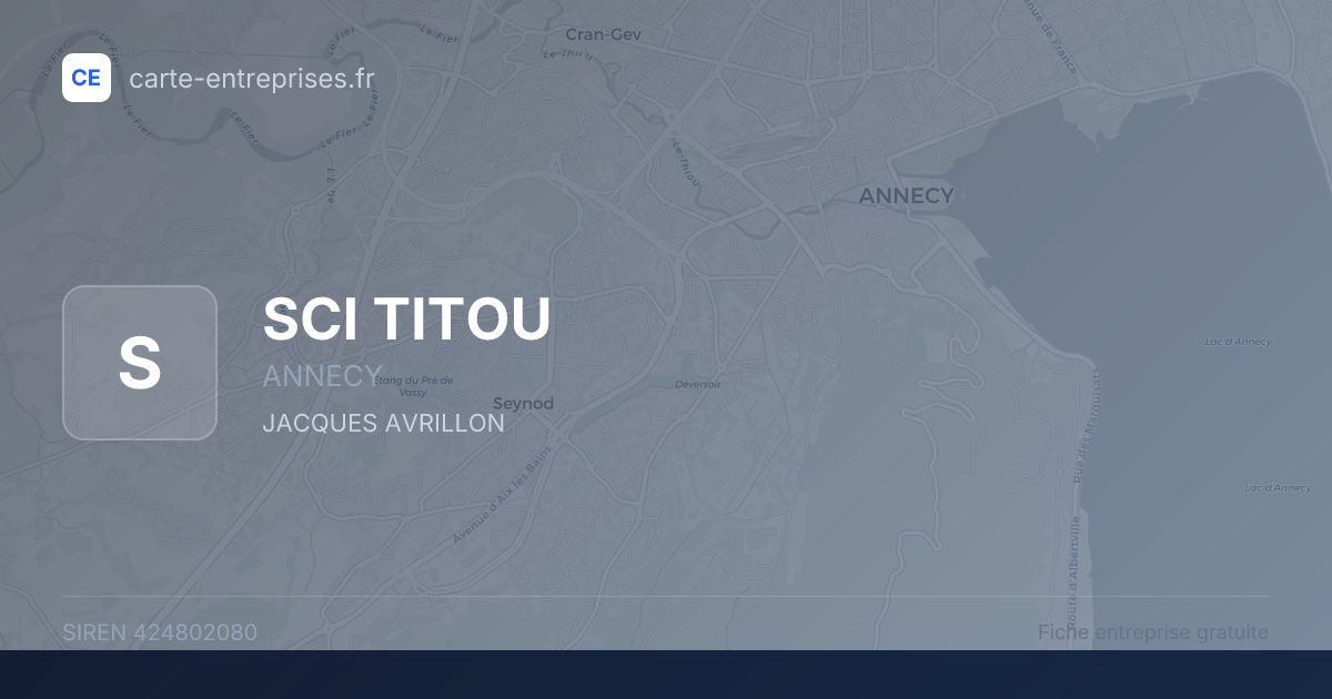 SCI TITOU — 424802080 — fiche entreprise