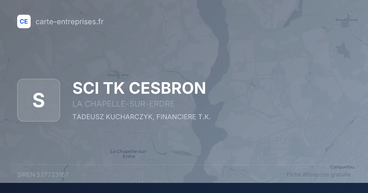 SCI TK CESBRON — 527723167 — fiche entreprise
