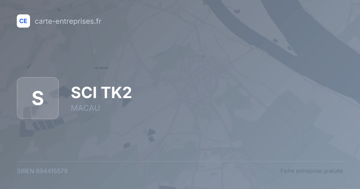 SCI TK2 — 894415579 — fiche entreprise