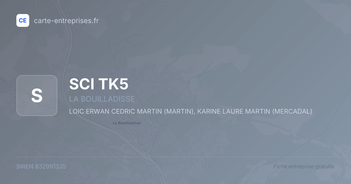 SCI TK5 — 832991335 — fiche entreprise