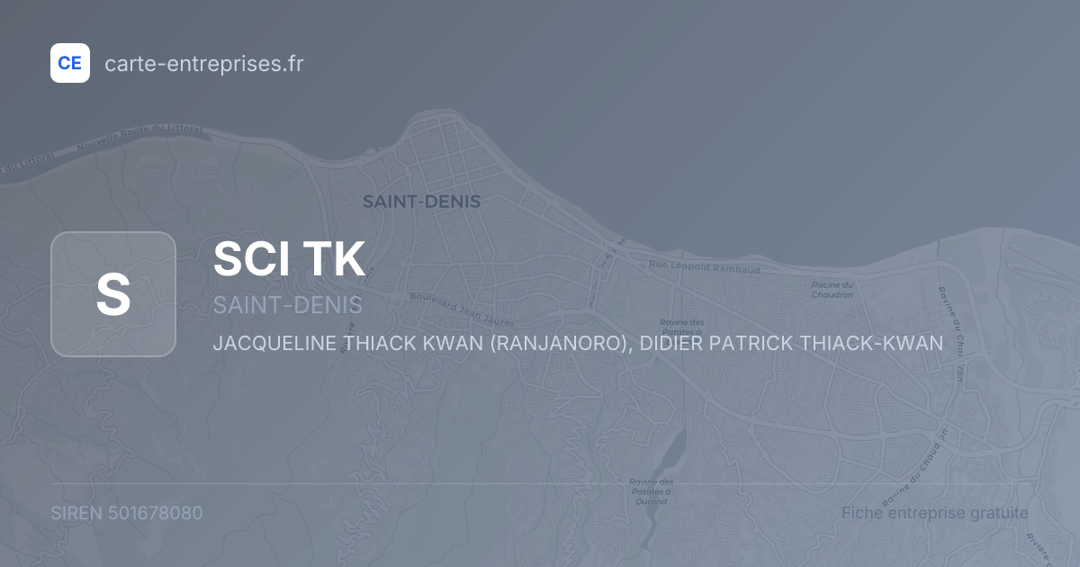 SCI TK — 501678080 — fiche entreprise