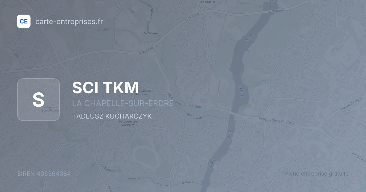 SCI TKM — 405364084 — fiche entreprise