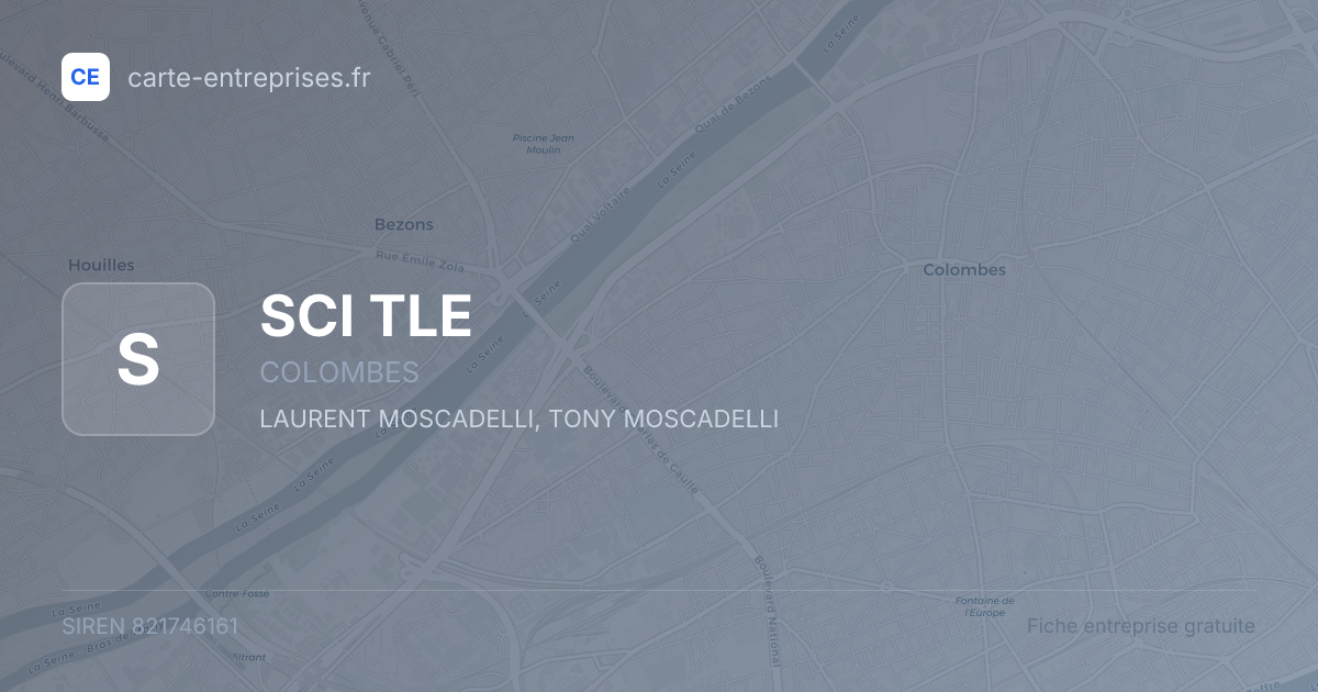 SCI TLE — 821746161 — fiche entreprise