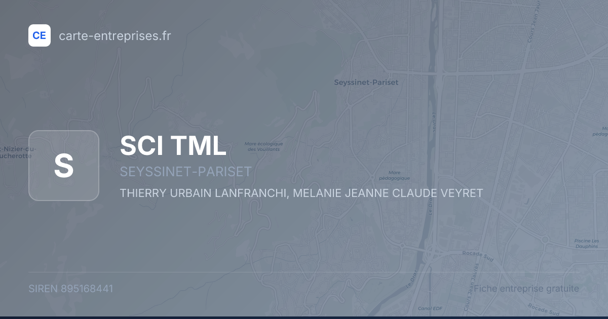 SCI TML — 895168441 — fiche entreprise