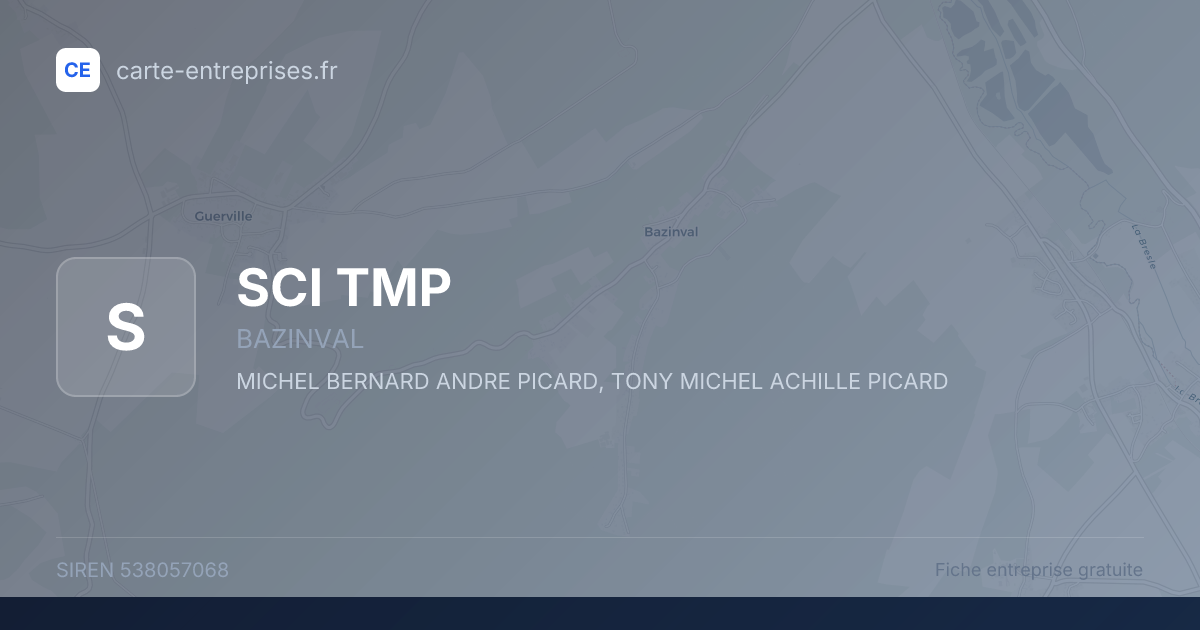 SCI TMP — 538057068 — fiche entreprise