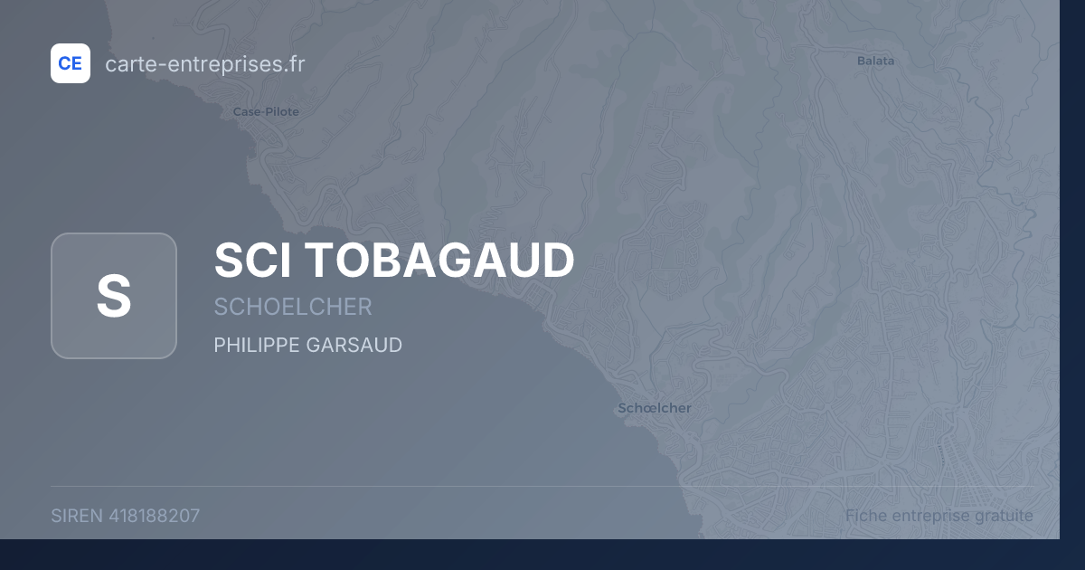 SCI TOBAGAUD — 418188207 — fiche entreprise