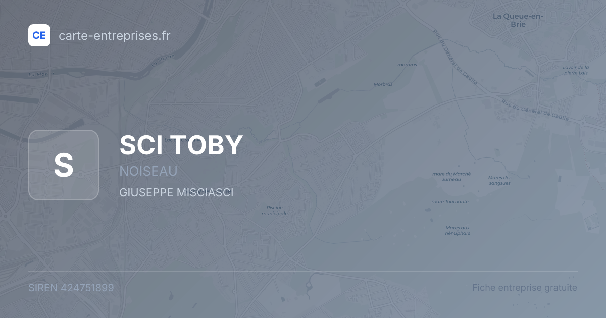SCI TOBY — 424751899 — fiche entreprise