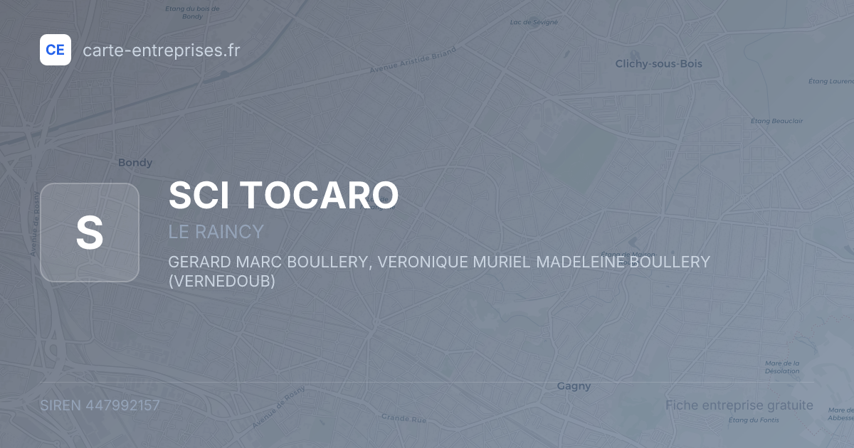 SCI TOCARO — 447992157 — fiche entreprise