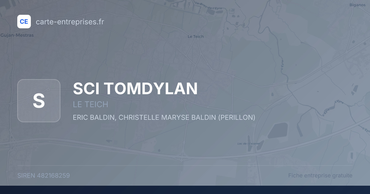 SCI TOMDYLAN — 482168259 — fiche entreprise