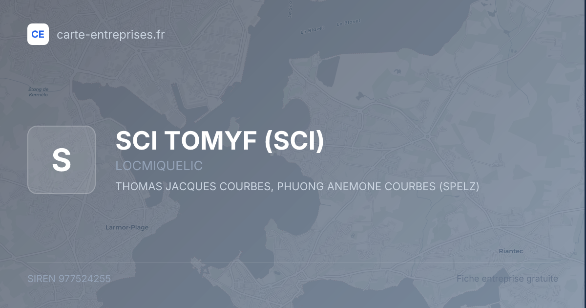 SCI TOMYF (SCI) — 977524255 — fiche entreprise