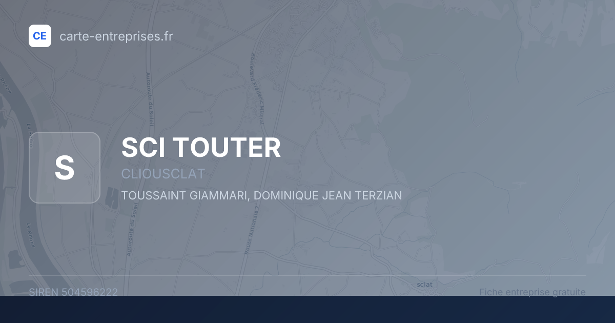 SCI TOUTER — 504596222 — fiche entreprise