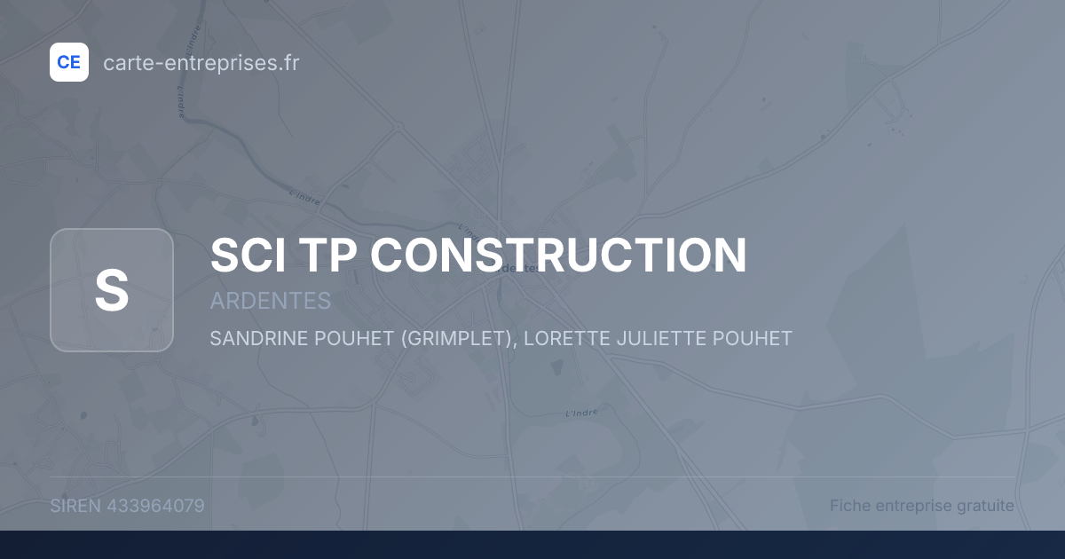 SCI TP CONSTRUCTION — 433964079 — fiche entreprise