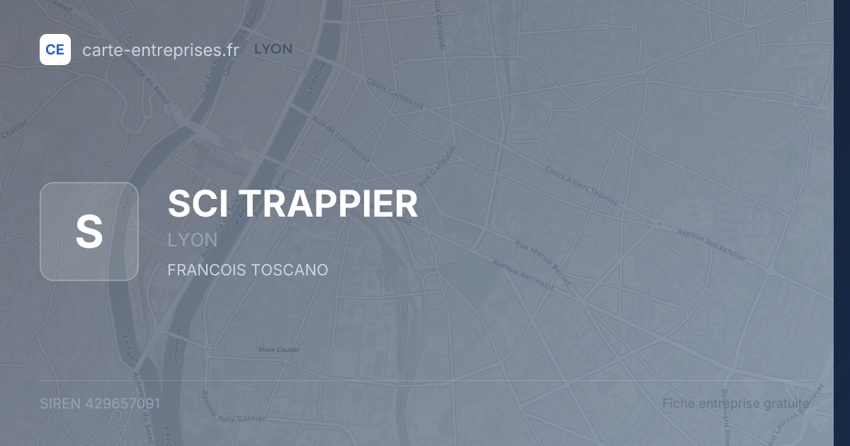 SCI TRAPPIER — 429657091 — fiche entreprise