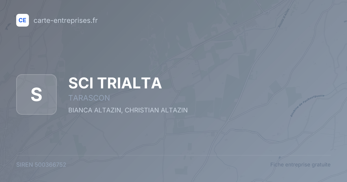 SCI TRIALTA — 500366752 — fiche entreprise