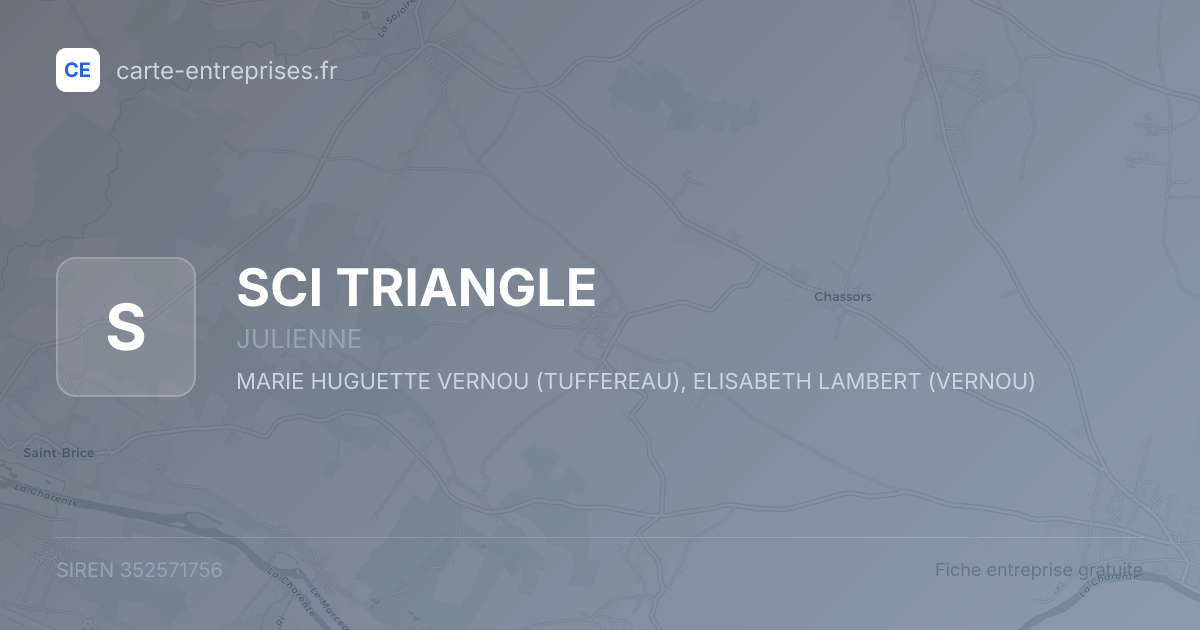 SCI TRIANGLE — 352571756 — fiche entreprise