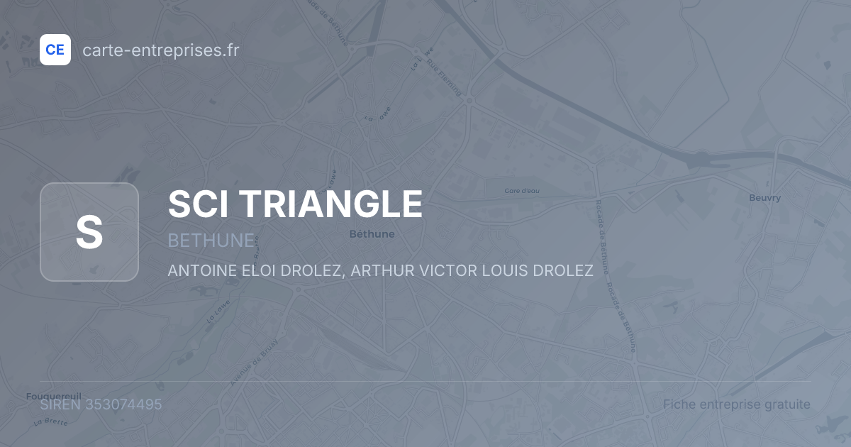 SCI TRIANGLE — 353074495 — fiche entreprise