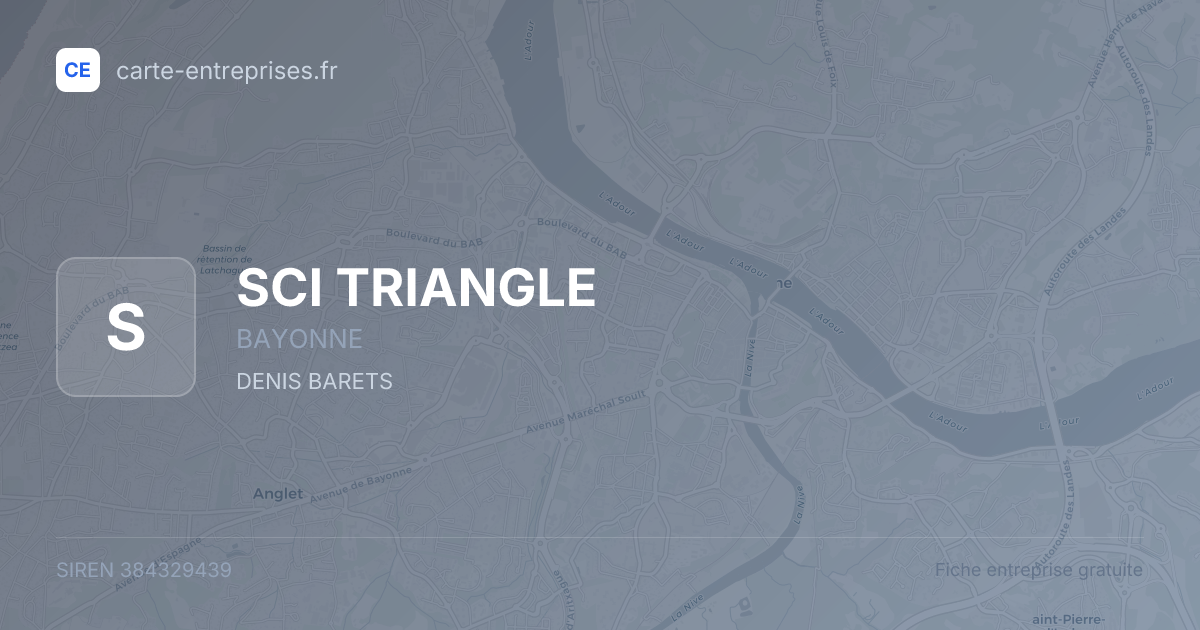SCI TRIANGLE — 384329439 — fiche entreprise