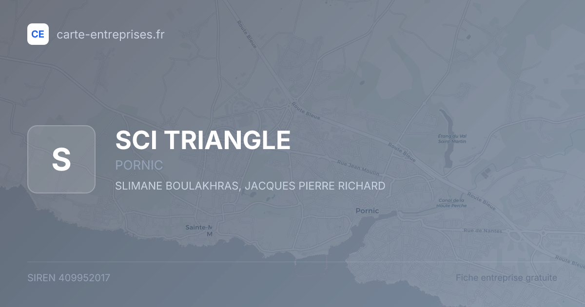 SCI TRIANGLE — 409952017 — fiche entreprise