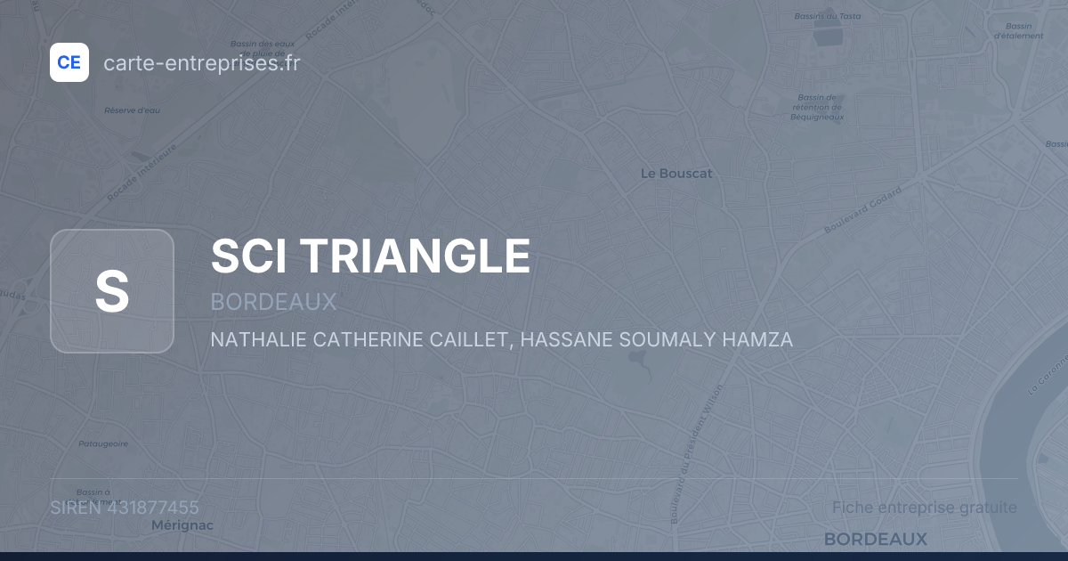 SCI TRIANGLE — 431877455 — fiche entreprise