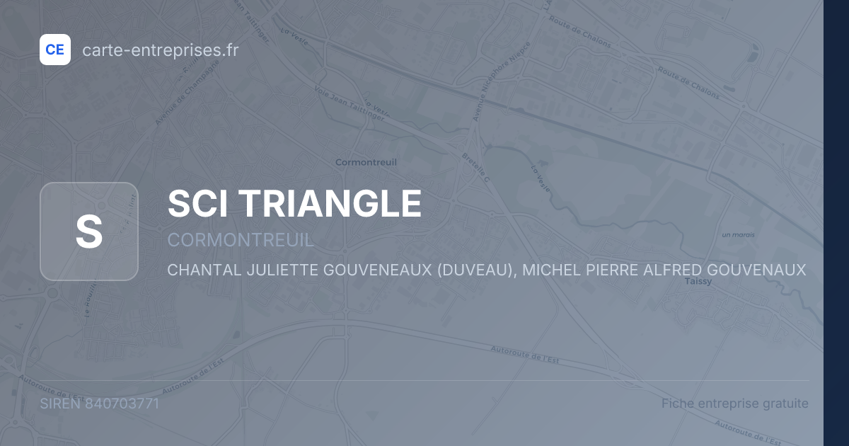 SCI TRIANGLE — 840703771 — fiche entreprise