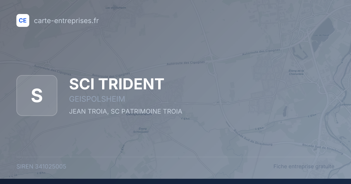 SCI TRIDENT — 341025005 — fiche entreprise