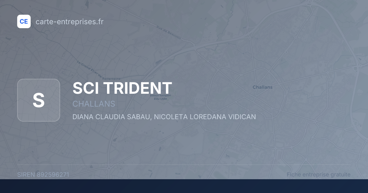SCI TRIDENT — 892596271 — fiche entreprise