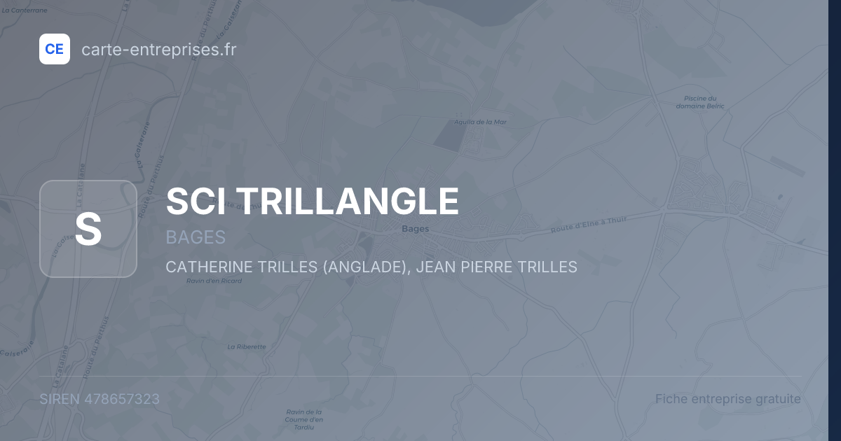 SCI TRILLANGLE — 478657323 — fiche entreprise