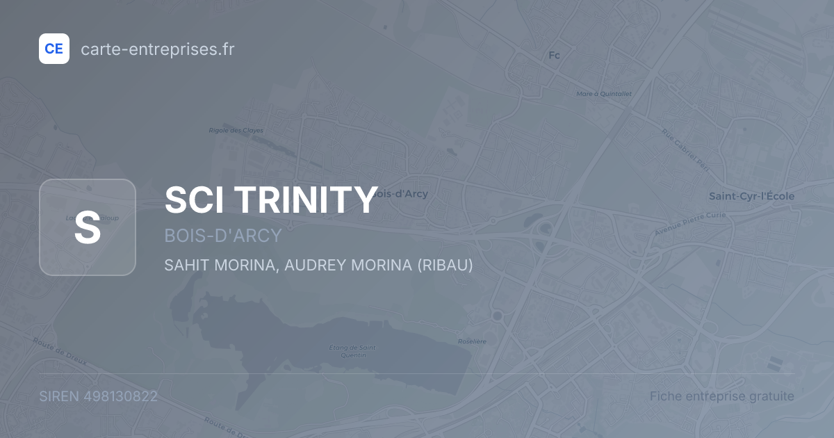 SCI TRINITY — 498130822 — fiche entreprise