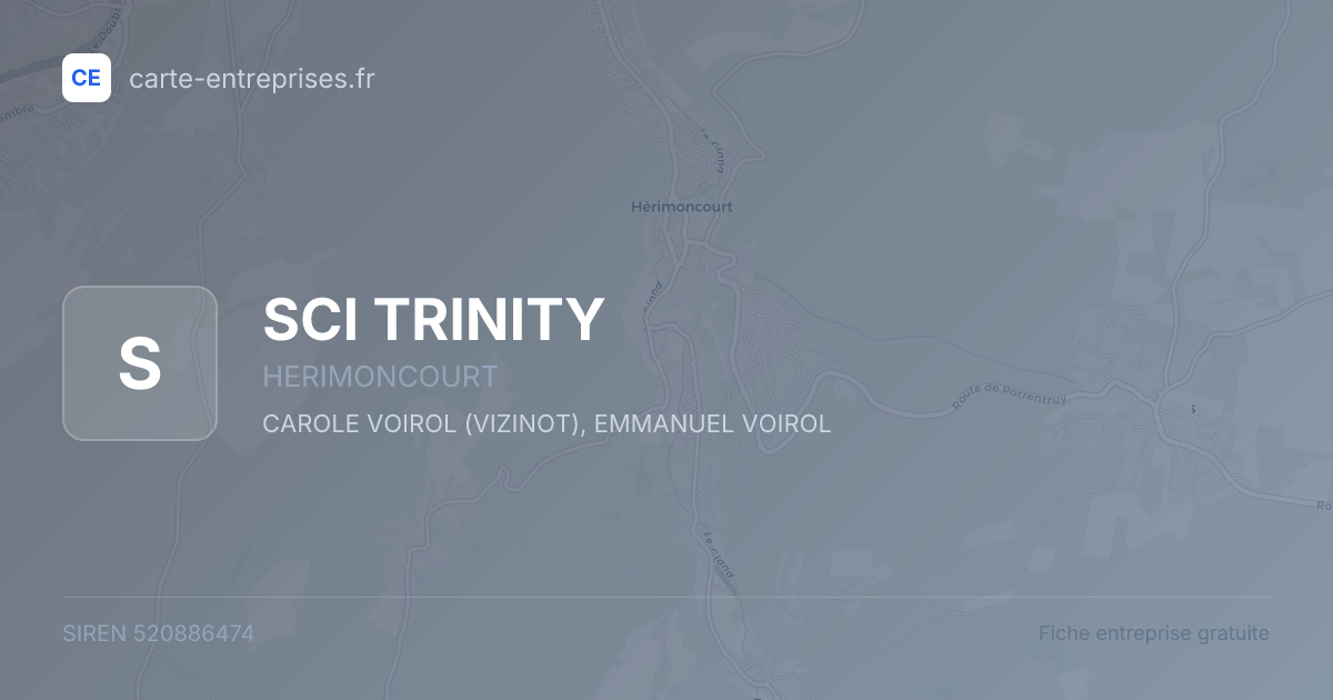 SCI TRINITY — 520886474 — fiche entreprise