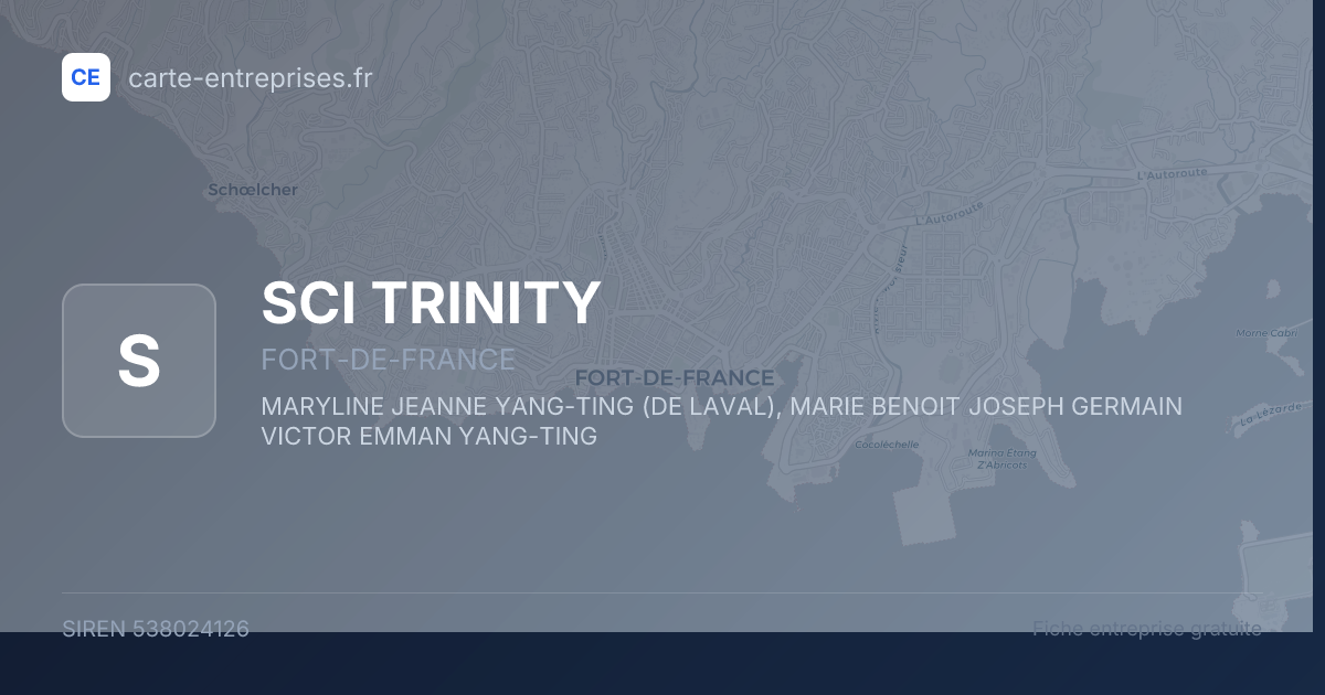 SCI TRINITY — 538024126 — fiche entreprise
