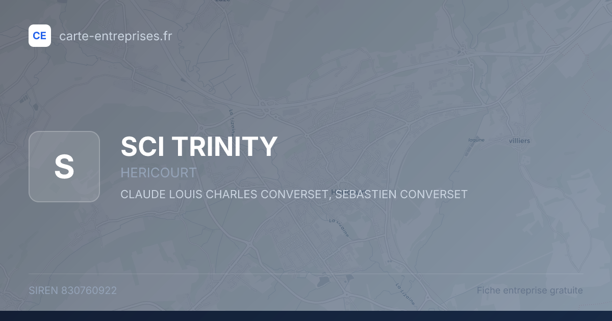 SCI TRINITY — 830760922 — fiche entreprise