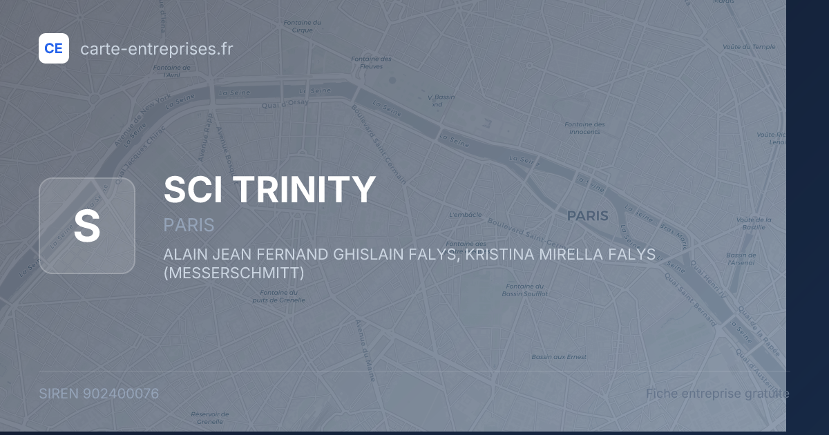 SCI TRINITY — 902400076 — fiche entreprise