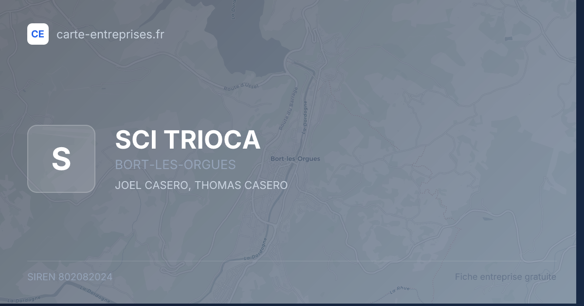 SCI TRIOCA — 802082024 — fiche entreprise