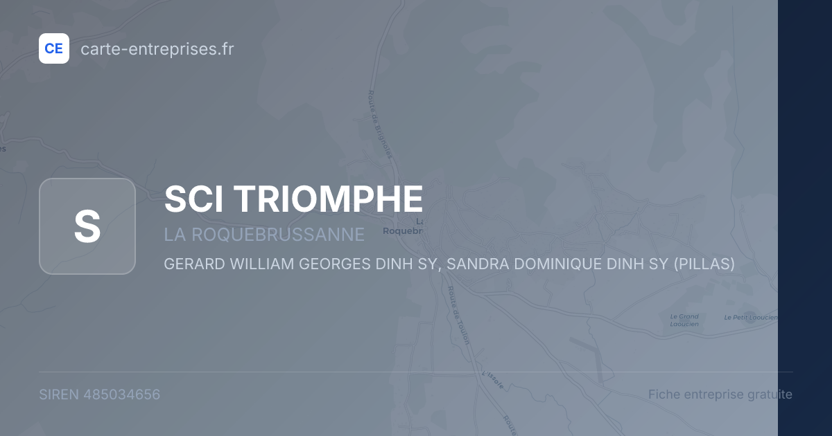 SCI TRIOMPHE — 485034656 — fiche entreprise