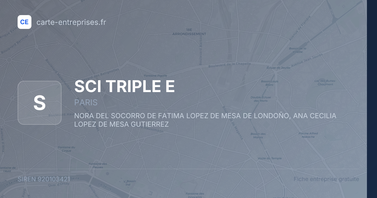 SCI TRIPLE E — 920103421 — fiche entreprise