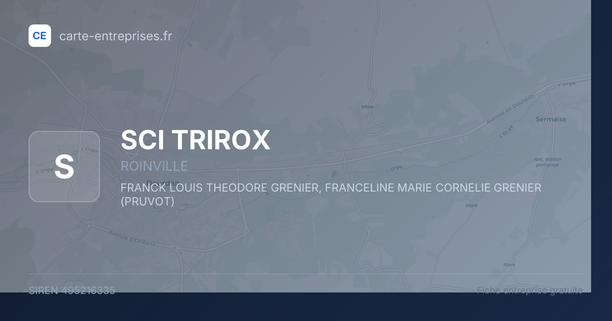 SCI TRIROX — 495216335 — fiche entreprise