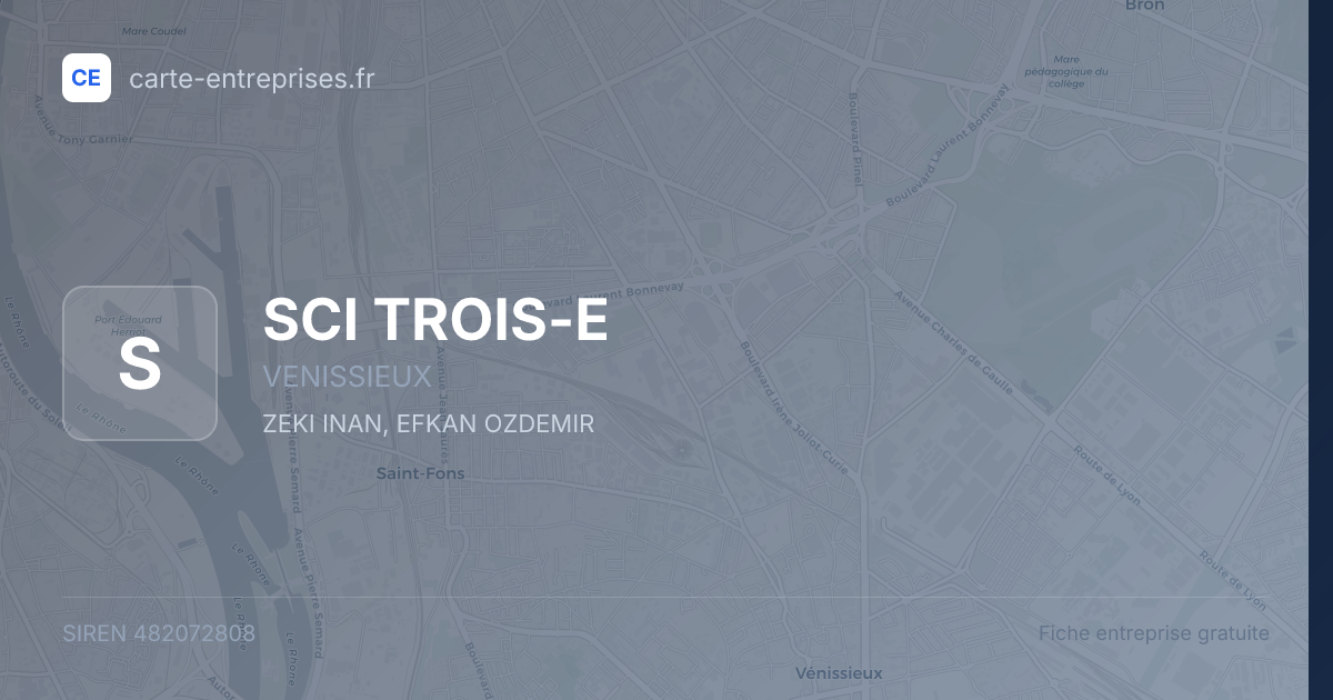 SCI TROIS-E — 482072808 — fiche entreprise