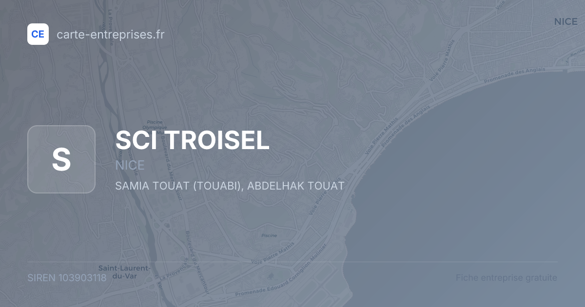 SCI TROISEL — 103903118 — fiche entreprise