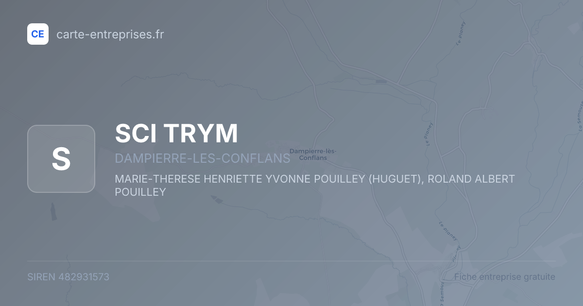SCI TRYM — 482931573 — fiche entreprise
