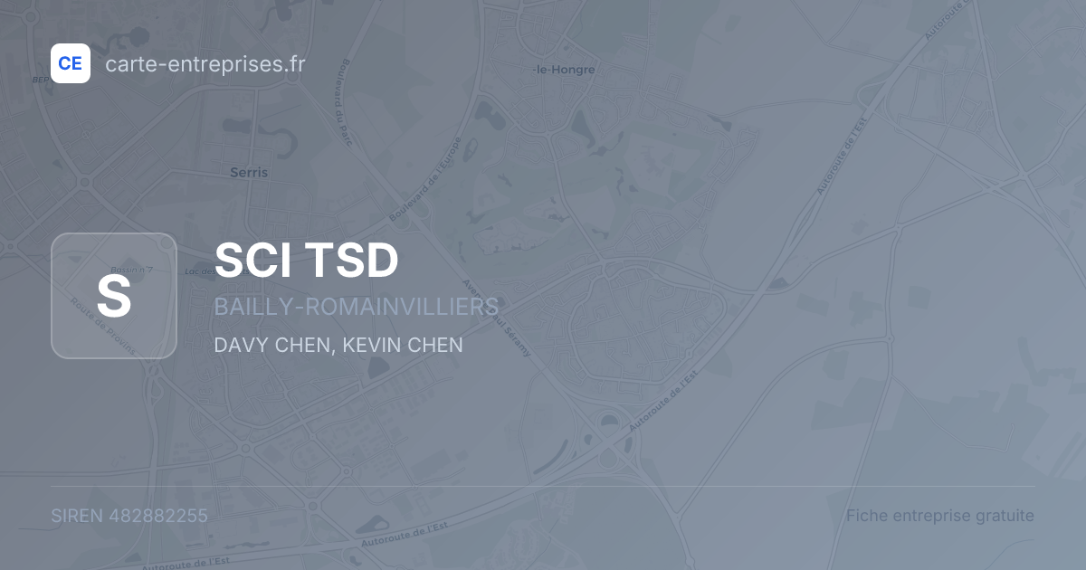 SCI TSD — 482882255 — fiche entreprise
