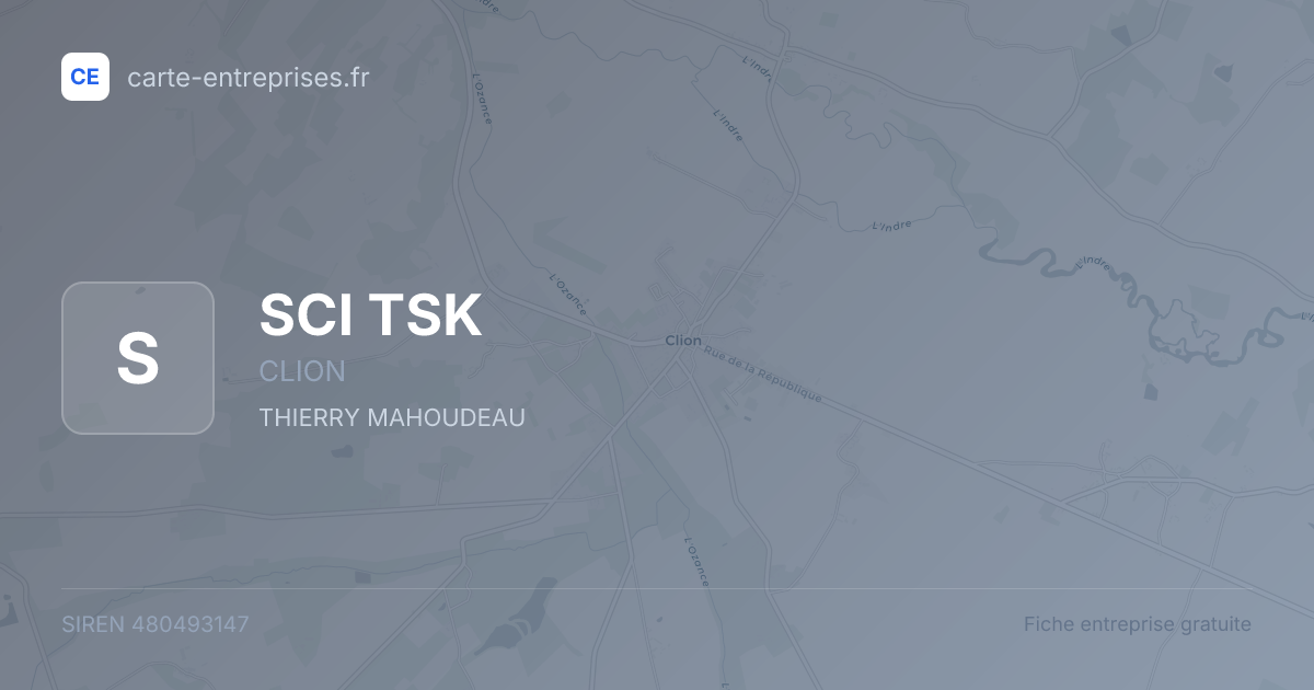SCI TSK — 480493147 — fiche entreprise