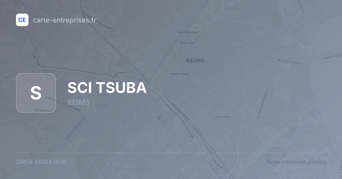 SCI TSUBA — 482643806 — fiche entreprise