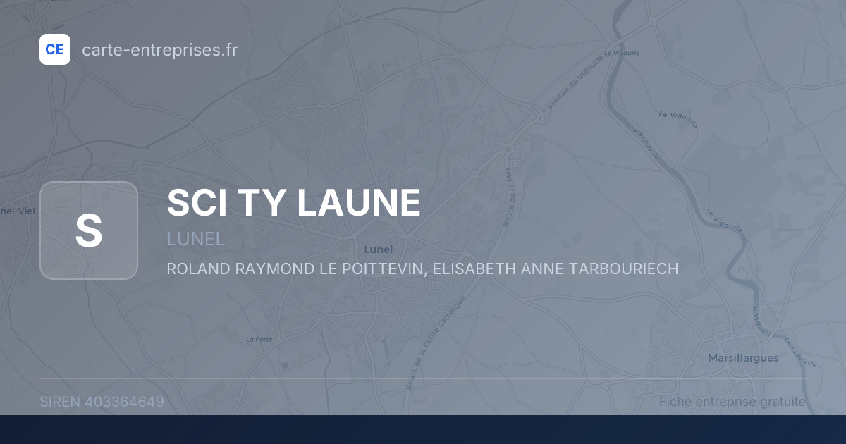 SCI TY LAUNE — 403364649 — fiche entreprise