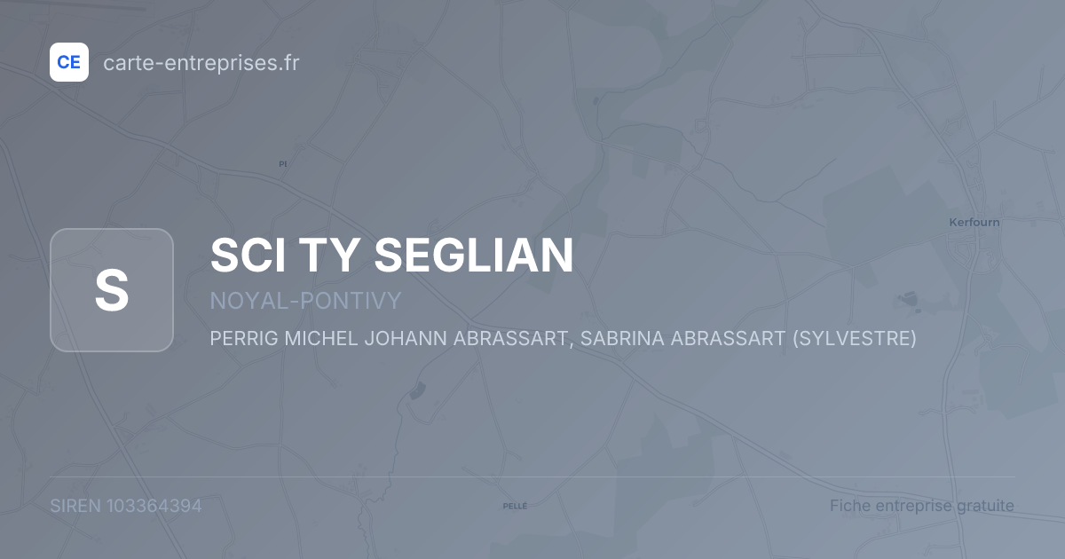 SCI TY SEGLIAN — 103364394 — fiche entreprise