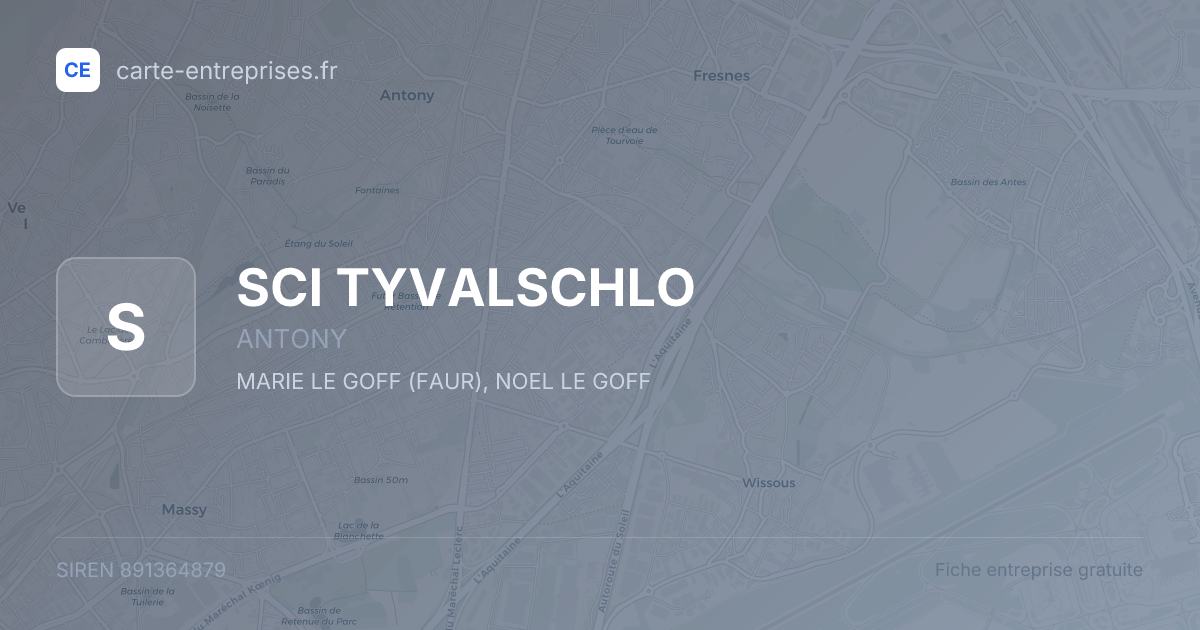 SCI TYVALSCHLO — 891364879 — fiche entreprise
