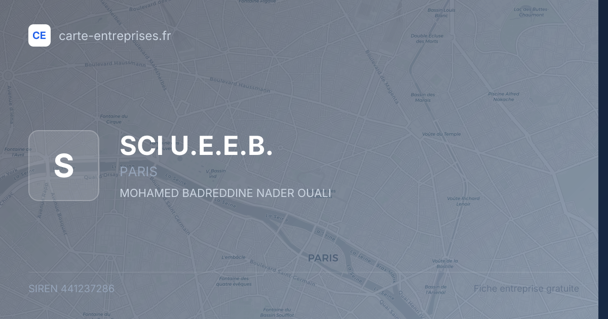 SCI U.E.E.B. — 441237286 — fiche entreprise